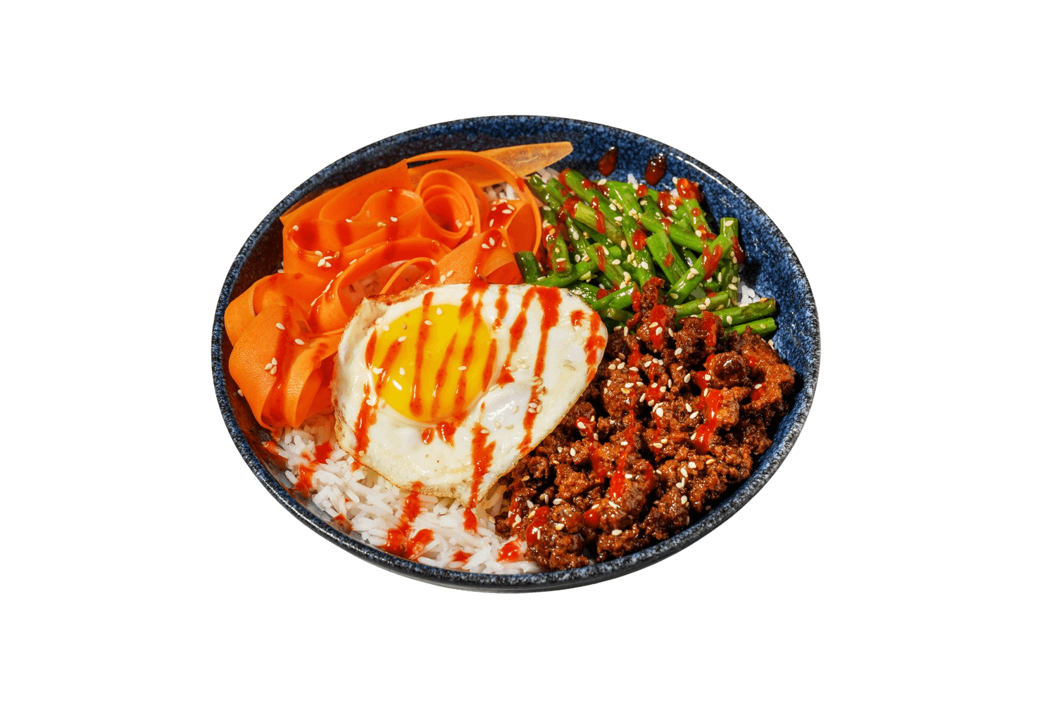 Korejský bibimbap s volským okem
